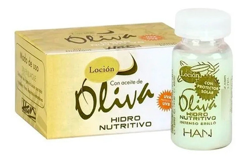 Han Caja 12 Ampollas Aceite De Oliva Hidronutritivo Brillo