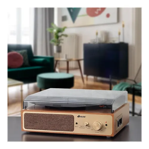 Casete Jensen Jta-245 Con Doble Tocadiscos Bluetooth (rpm)