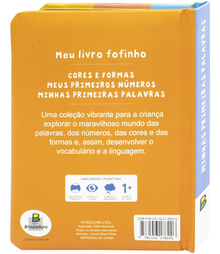 Kit Com 3 Livros Infantil Associação Palavras Números Cores Formas Educativo Capa Dura Para Bebê E Criança