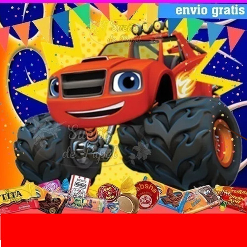 Kit Imprimible Blaze And The Monster Machine Editable + .