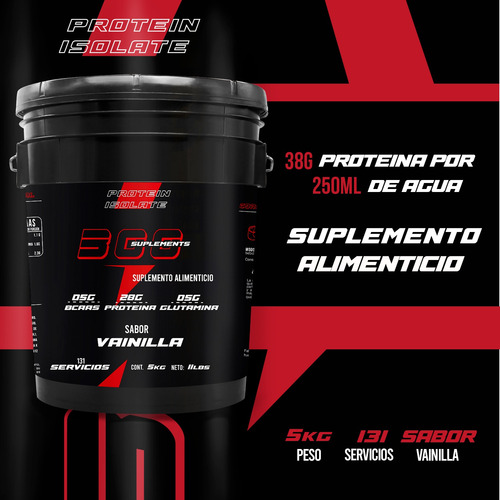 Proteína Hidrolizada 5kg Isolate 300 Suplements / Varios Vainilla
