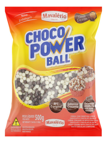 Cereal Choco Power Ball Mavalério Pacote 500g