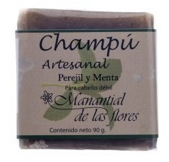 Champú Artesanal En Barra De Perejil Y Menta