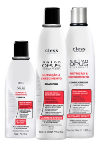 Kit Shampoo, Cond. E Pentear Salon Opus Sos Café Power 350ml