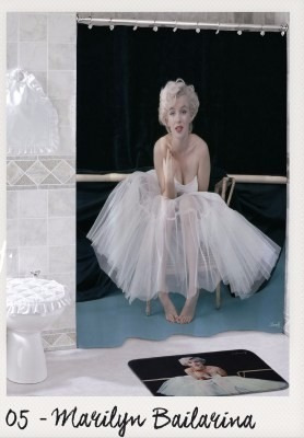 Cortina De Baño Súper Original Estampada Marilyn Monroe Tutu