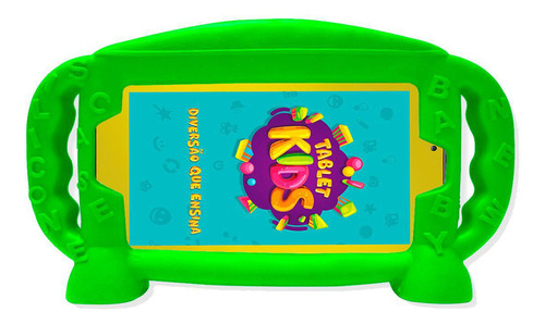 Capa Infantil Tablet Dl C10 Tx394bb Tx380 Tx384 Case - Verde