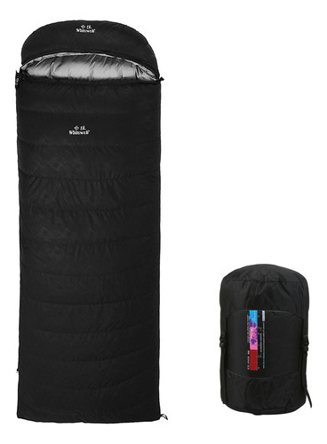 Sleeping Bag Pluma Ganso Blanco 95% 210x80cm + Bolsa Almacen