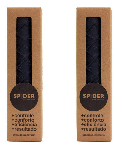 Kit 2 Undergrip Preto Grosso Sem Copo Cor Preta