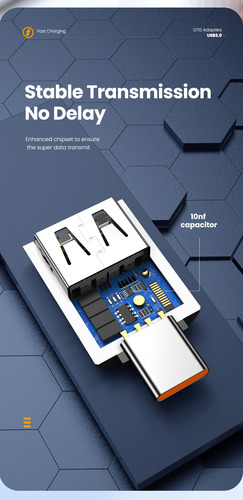 Adaptador Usb Tipo C 3.0 Otg Usb A Type C / Usb A Tipo C