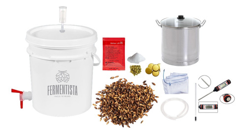 Kit Para Cerveza Artesanal Básico 4l Con Olla