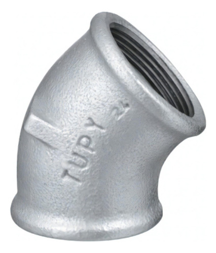 Cotovelo 45° Galvanizado 3/4 Polegadas Tupy