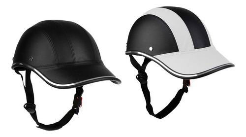 2pcs Casco De Bicicleta De Motocicleta Estilo Béisbol Zz