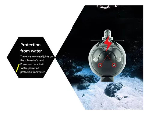 Juguete De Buceo Para Barco Submarino Mini Rc Con Control Re