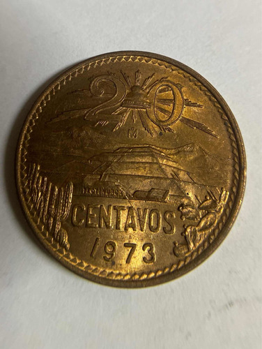 Moneda De Mexico De 20 Centavos De 1973 Envio Gratis