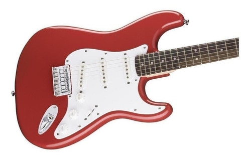 Imagen 3 de 5 de Guitarra eléctrica Squier by Fender Bullet Stratocaster HT de álamo fiesta red brillante con diapasón de laurel indio