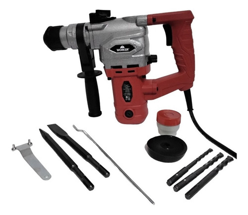 Martelete Eletropneumático Worker 900w Sem Fio Vermelho 220v
