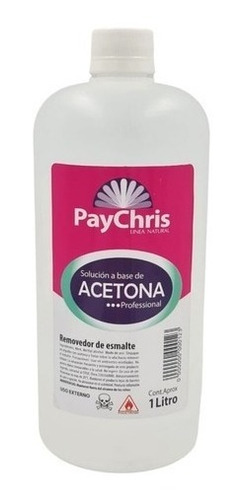 Paychris Acetona Profesional (removedor De Esmalte) 1000ml  