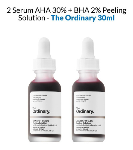 2 Serum Aha 30% + Bha 2% Peeling Solution - The Ordinary 30m