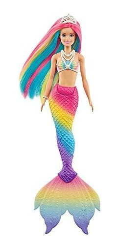 Barbie Dreamtopia Rainbow Magic Mermaid Doll Con Cabello De 