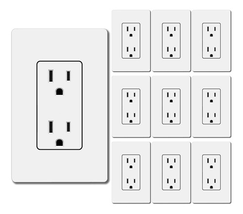 Bestten Receptaculo Pared Decrativo 15 Amperio Toma Sin