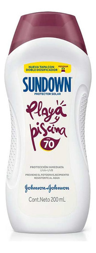 Sundown Playa Y Piscina Fps 70 X 200ml. - mL a $325