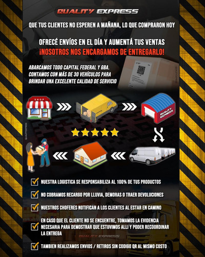 Logistica Mensajeria Envios Flex En El Dia Llega Hoy!!!