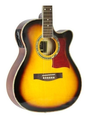 Imagem 3 de 3 de Violão Eletroacústico Cutaway Jahnke Jved012 Sunburst