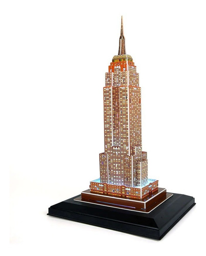 Puzzle 3d Empire State Building Led Cubicfun Colección