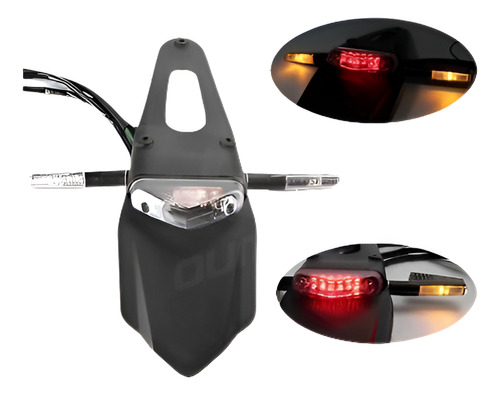 Dirt Bike Motocicleta Fender Led 12v Rojo Cola Trasera Luz D