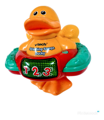 Pato Con Musica+luces+movimiento Para  Baño De Bb (vtech) 