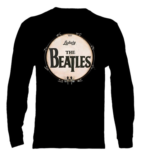 Polera Manga Larga The Beatles - Ver 09 - Ludwig