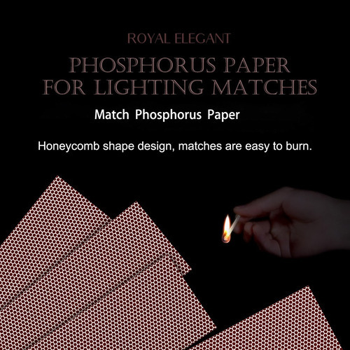 12 Hojas De Hojuelas De Fósforo Para Encender Fuego, Papel Q
