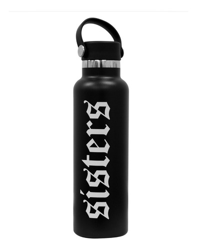 Botella Termo Acero Inoxidable 500 Ml Sisters Color Negro
