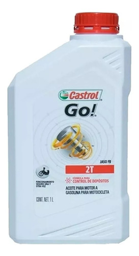 Castrol Go Aceite Moto 2t 1lt Mezcla Botella X 1litro