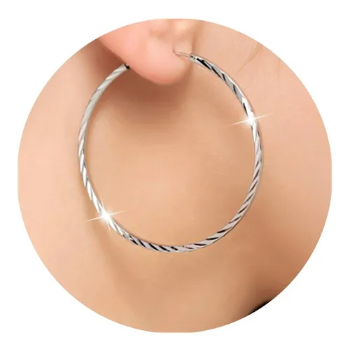 Aros argollas grandes sales