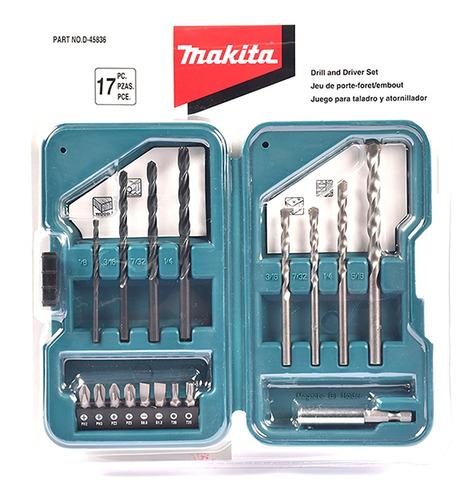 Makita D-45836 Juego De Accesorios Multipropositos 17pzas