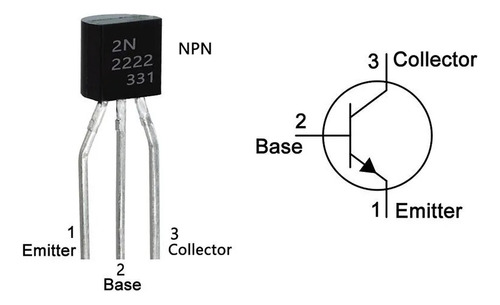 Transistor Npn Bjt 2n2222 To-92 To92
