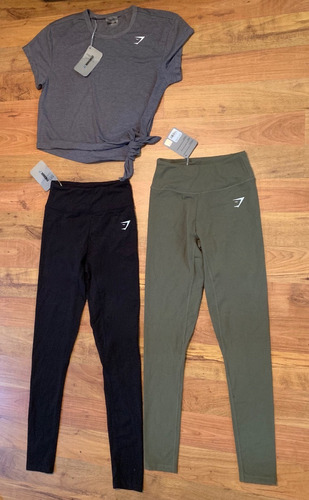 Padrísimo Set 3 Piezas 2 Leggings 1 Blusa Gymshark Originale