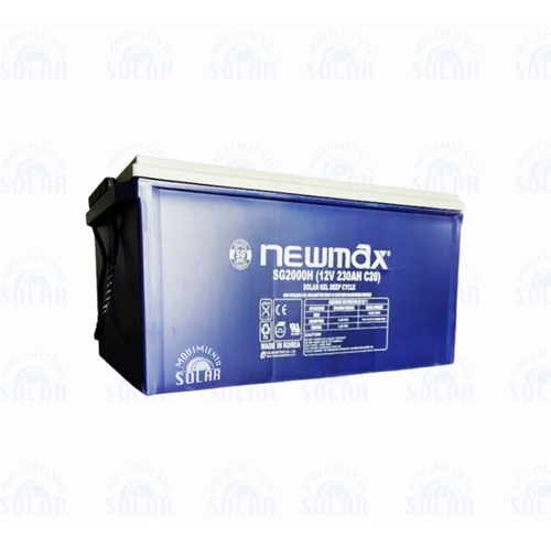 Bateria Solar De Gel Ciclo Profundo 230ah 12v Newmax