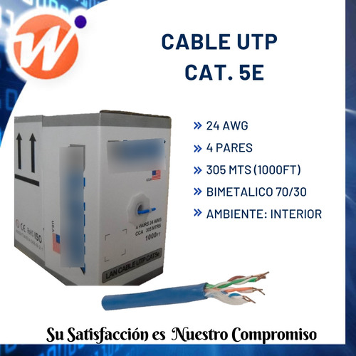 Cable Utp Cat. 5e