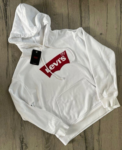 Buzo Canguro Levis Blanco Talle S