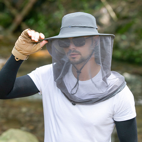 Mosquito Antisombrero Unisex Jungl Bucket Para Exteriores Y