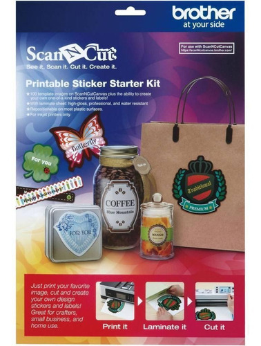 Imagen 1 de 2 de Kit De Estampas Brother Imprimibles Scanncut Canvas/capskit1