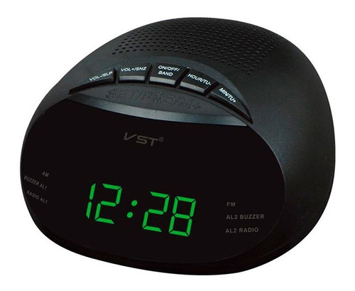 Radio Reloj Led Con Despertador Vst-901