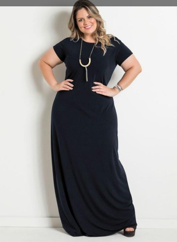 vestido longo plus size barato