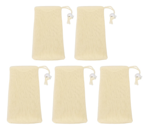 Red De Espuma Multicapa, 5 Bolsas De Jabón De Malla For Jab
