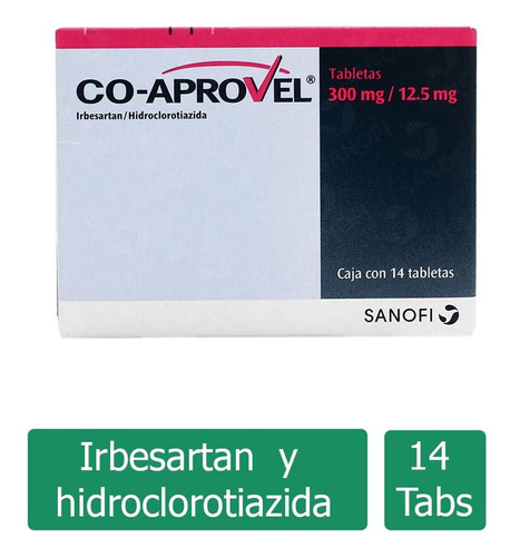 Coaprovel 300 / 12.5 Mg Caja Con 14 Tabletas