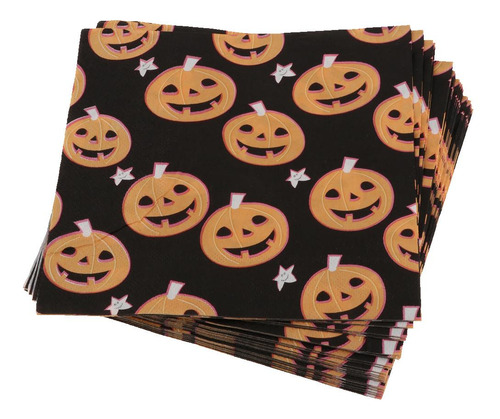 40pcs Feliz Halloween Calabaza Servilleta De Papel