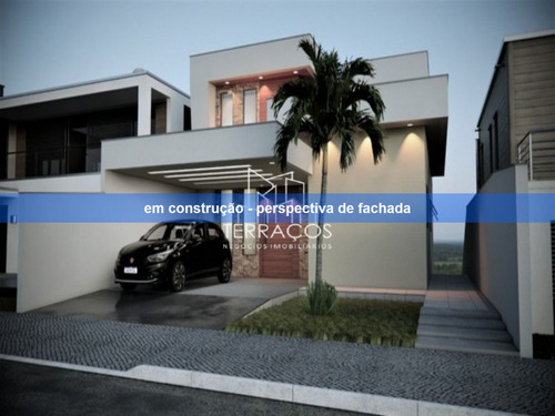 Imagem 1 de 9 de Linda Casa Térrea Em Construção Com At=250 M² E Ac=150 M² - 3 Dormitórios/1 Suíte No Jardim Pérolla Em Itupeva - Sp - Ca00767 - 71104078