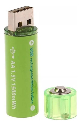 Baterias Recargables Aa Usb 1800wh 1.5v 2 Piezas Doble A